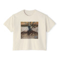 Tree with Exposed Roots Tee | Illustrated nature art, lyric back print