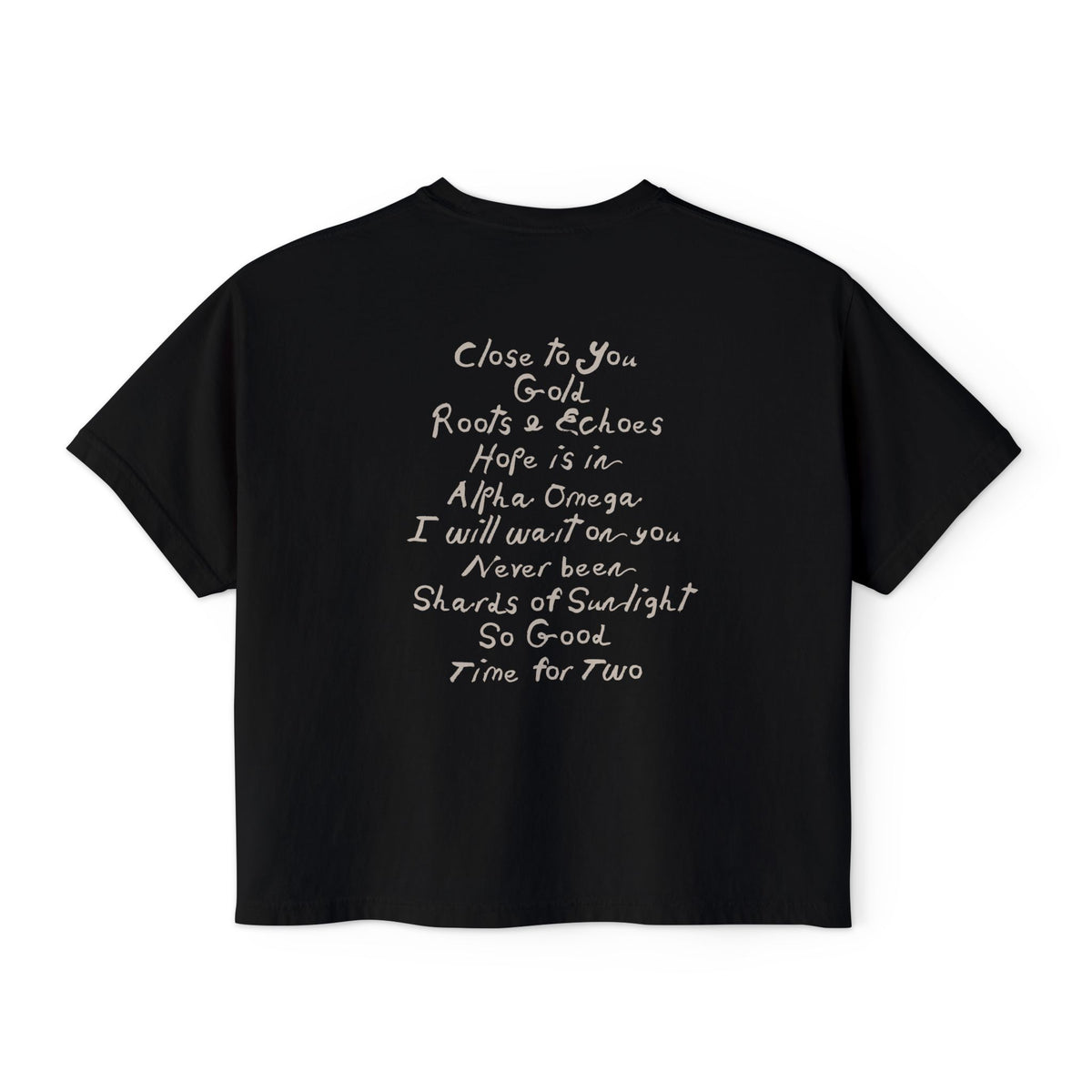 Tree with Exposed Roots Tee | Illustrated nature art, lyric back print