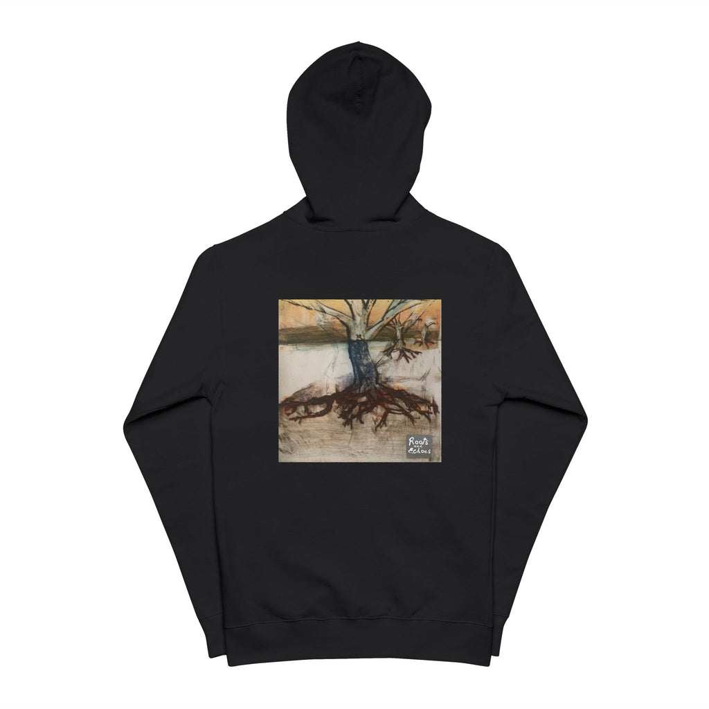 Tree with Roots Hoodie | Rustic Nature Art Zip Up