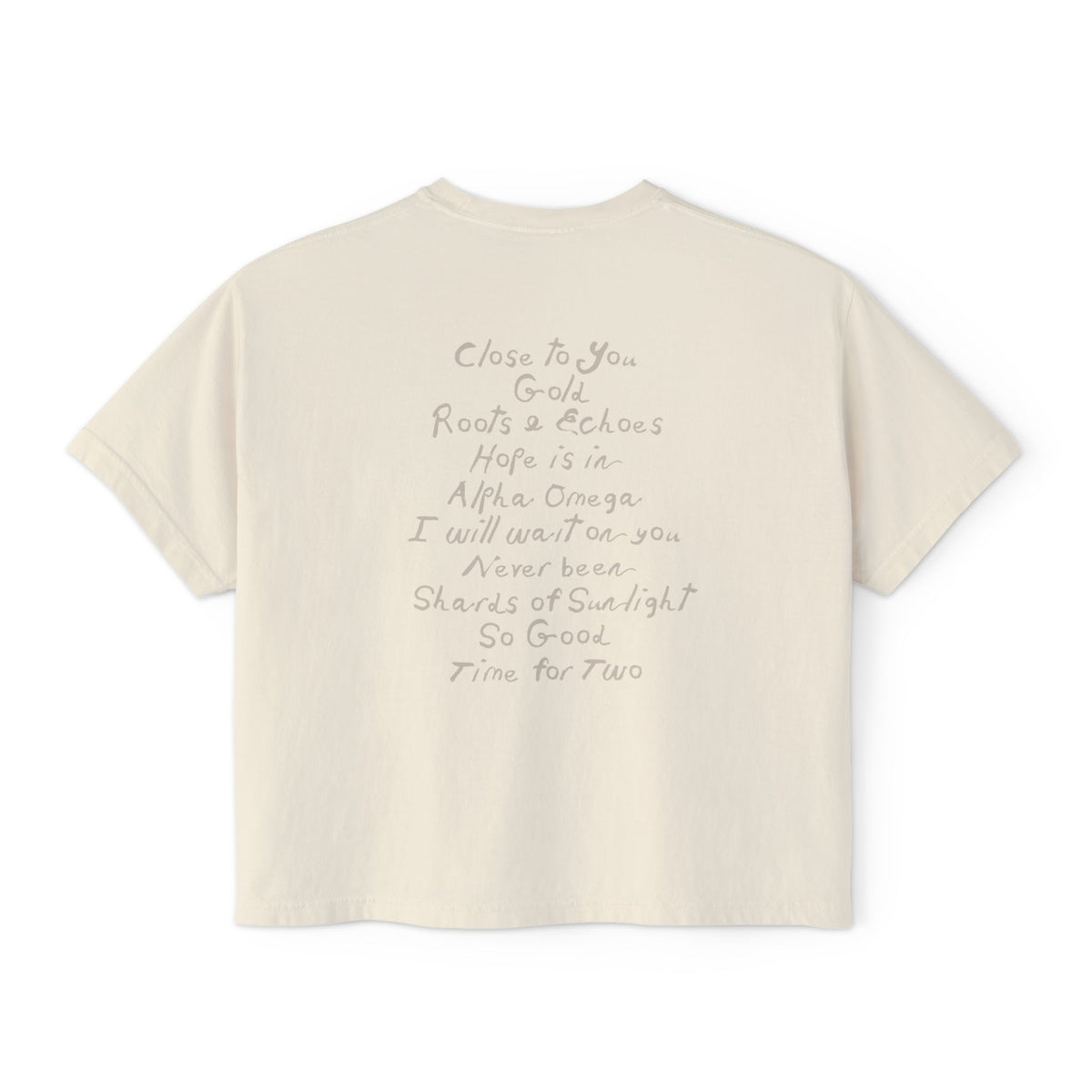 Tree with Exposed Roots Tee | Illustrated nature art, lyric back print