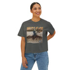 Tree with Exposed Roots Tee | Illustrated nature art, lyric back print