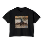 Tree with Exposed Roots Tee | Illustrated nature art, lyric back print